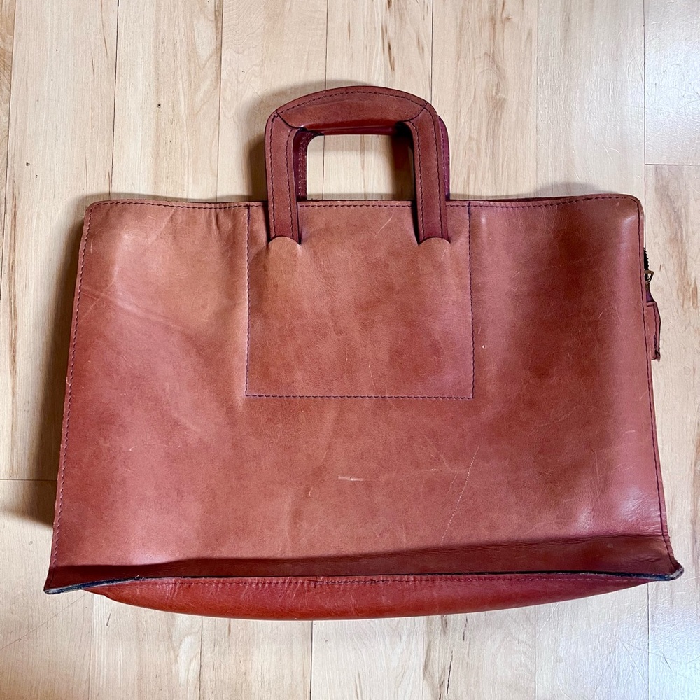 Vintage leather satchel